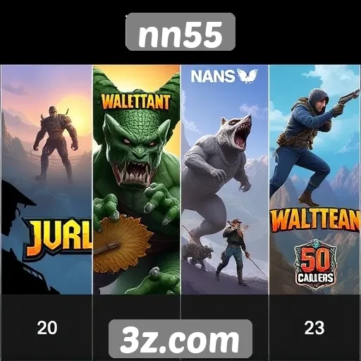 Comparação de jogos populares disponíveis no nn55
