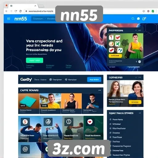 Análise da interface do usuário no site nn55
